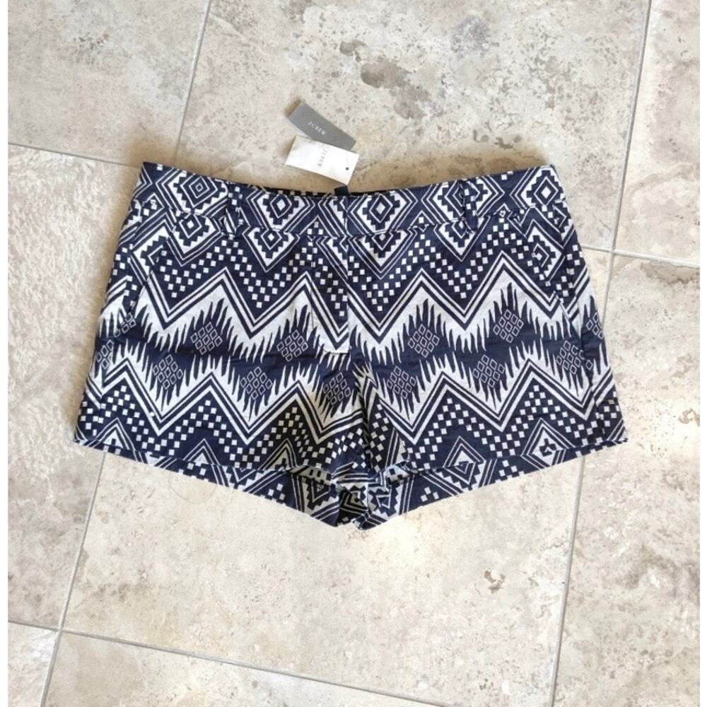 J Crew women's NWT black/cream shorts, 8